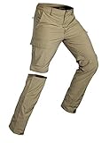 Wespornow Herren Zip-Off-Wanderhose-Abnehmbar-Trekkinghose, Atmungsaktiv Outdoorhose Arbeit Hosen...