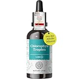 Flüssig Chlorophyll aus Alfalfa (50ml) - hochdosiert mit 200mg Chlorophyllin - ohne Jod -...