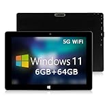 TPSPAD Tablette Windows 11 Tablette Tactile 10.1 Pouces 6Go RAM+64Go ROM, Dual-Core processeur, HD...