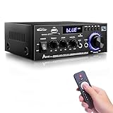 AK45 Pro HiFi-Verstärker WOOPKER Mini Verstärker, 500W,2 Kanäle Bluetooth Verstärker HiFi Stereo...