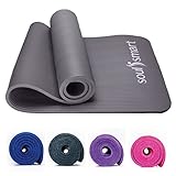 SOUL SMART von SHOP LC Yogamatte rutschfest NBR Trainingsmatte für Fitness, Pilates & Gymnastik,...