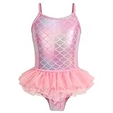 PinkSheep Badeanzug Mädchen Einteiliger Schnelltrocknend UV Schutz Schwimmanzug Badeanzug Kinder...