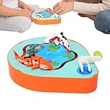 Handkurbel-Tischspiel – fesselndes Fidget-Gadget für Spielspaß, Handkurbel-Fischrad mit...