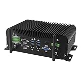 MNBOXCONET Fanless Mini PC Industrial Core i3 6157U, Micro Computer 32GB RAM 1TB SSD, 2X RS232 COM,...