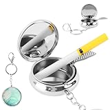 FEMONGY 2pcs Taschenaschenbecher, Aschenbecher für unterwegs, Taschenaschenbecher geruchsdicht, Mit...