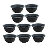 TOYANDONA 10 Stück Runde Kunststoff Blumentöpfe für Chunky Pflanztöpfe für Sukkulenten und...