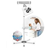 Reer Wickeltischstrahler EasyHeat Flex, Heizstrahler mit Standfuß, Wärmelampe fürs Baby,...