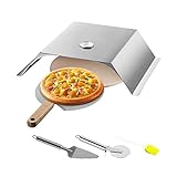 13-Zoll-Pizzaofen-Kit aus Edelstahl, langlebig, einschließlich Pizzakammer, einfach zu bedienen,...