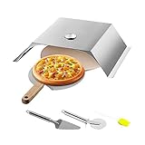 13-Zoll-Pizzaofen-Kit aus Edelstahl, langlebig, einschließlich Pizzakammer, einfach zu bedienen,...