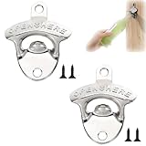 2 Stück Flaschenöffner Wand,Bieröffner Wand,Wandflaschenöffner,Flaschenöffner...