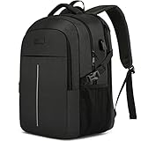 Groß Herren Laptop Rucksack 17 Zoll Laptoptasche für Schule Arbeit mit USB Ladeanschluss...