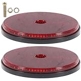 GARVALON 2 Stück Runde Anhängerreflektoren mit Schraubbefestigung Hochsichtbare Rote...