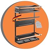 PureMounts® Magnetisches Seiten-Regal, belastbar bis 12kg, Hänge-Regal mit abnehmbaren Haken und...