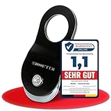 Melko - Umlenkrolle Seilwinde aus Stahl bis 10 t Zuglast - Umlenkriemenscheibe mit Verdrehschutz...