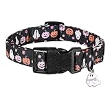 Halloween-Kragen für Haustiere mit süßem Anhänger strapazierfähiges weiches verstellbares...