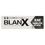 Blanx Zahnpasta Black 75 ml, Whitening Zahnpasta mit isländischen Flechten und 100% natürlichen...