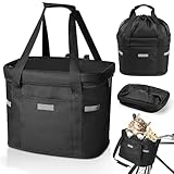 Anhow All-Inclusive Fahrradkorb, Faltbar Wasserdicht Fahrrad Lenkerkorb Fahrrad Korb für vorne mit...