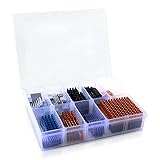 GeeekPi 102 PCS (12 verschiedene Größen) Kühlkörper Kit mit leitfähigem Klebeband, Aluminium...