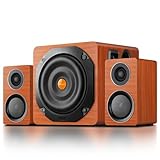 Elimavi PC Lautsprecher mit Subwoofer, 2.1 Soundsystem with Dual Satellites, TV Soundsystem mit...