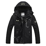 M.Baxter Herren Gefüttert Funktionsjacke Outdoor Bergjacke Trekkingjacke wasserdicht + atmungsaktiv...