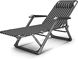 HGOuhK Klappbett Terrassen-Loungestühle, Klappbett, Büro-Siesta-Stuhl, Feldbett, tragbarer Stuhl...