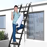 Ersatzleiter für Etagen- und Hochbetten, leichte Sicherheitsschiene mit Handlauf und Haken,...