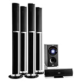 auna Areal Surround Heimkino 5.1- Soundsystem Kanal Heimkinosystem Lautsprechersystem 5.1...