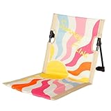 AKTIVE 62462 Strandmatte, faltbar, mit Liegefunktion, Maße: 39 x 39 x 40 cm, verstellbare...