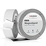 GAUDER Magnetband selbstklebend (40 mm x 3 m) | Magnetstreifen mit extra starkem Kleber |...