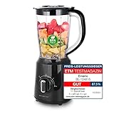 Emerio Standmixer BPA frei Crush Ice Funktion 1.5l Behälter 2 Geschwindigkeiten + Pulse Funktion...