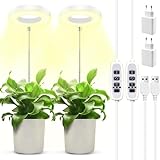 GUHAOOL Pflanzenlampe LED, Pflanzenlampe Led Vollspektrum,Höhenverstellbares 48 LEDs Pflanzenlicht...