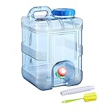 RUYI 10L Wasserkanister mit Hahn und Schraubdeckel, Camping Wasserkanister BPA-frei...