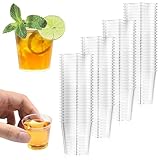 Magrimaxio 100 Stück schnapsgläser plastik, 3cl/30ml shotgläser, Shot Becher aus PS Material,...