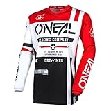 O'NEAL | Motocross-Jersey Langarm | MX Enduro | Gepolsterter Ellbogenschutz, V-Ausschnitt,...