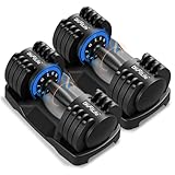 DH FitLife 2 x 12kg verstellbare Hanteln 2 bis 12 KG mit 5 Gewichtsstufen, Kurzhanteln Hanteln Set...