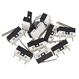 Ujjdwiurgh 10 Stueck AC 125V 1A SPDT 1NO 1NC Momentary Hinge Lever Mikroschalter