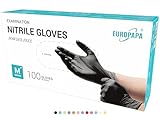 EUROPAPA® 100x Nitrilhandschuhe Box Einweghandschuhe, Einmalhandschuhe, Untersuchungshandschuhe,...
