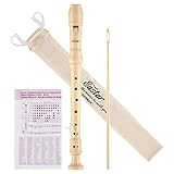 Eastar Sopran Blockflöte Instrument für Kinder Anfänger, Deutsche Griffweise C Key Recorder...