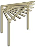 Eckpergola 240 x 240 x 220 cm Pergola aus Holz für Terrasse Gartenecke von Gartenpirat