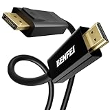 BENFEI 4K DisplayPort auf HDMI Kabel 0,9M, Unidirektionales DisplayPort-Computer zu HDMI-Monitor, DP...