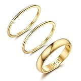 Diamday 14K Gold Gefüllte Ringe für Frauen Mädchen Stacking Ringe Stapelbar Dünne Gold Ringe...