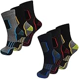 TEXEMP 6 Paar Thermo Socken Herren & Damen Baumwolle Warme Wintersocken Strümpfe Skisocken Dicke...
