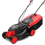 LEHMANN Elektro-Rasenmäher, 1200 W, 32 cm Schnittbreite, 25 L Fangkorb, 3-stufige...