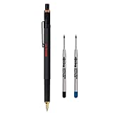 rOtring 800 Kugelschreiber-Set, mittlere Spitze, schwarze Tinte, schwarzer Schaft, nachfüllbare...