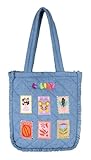 Oilily Tatum Tote Bag Brunnera Blue