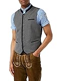 Stockerpoint Herren Alonso Trachtenweste, grau Nachtblau, 54