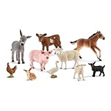 SCHLEICH Farm World Bauernhoftierspielzeug für Kinder ab 3 Jahren, 10-teiliges Mega Realistisches...