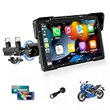 Vtopek Größter 7-Zoll Motorrad Carplay Display Kabellose Carplay Motorrad Android Auto Display...