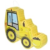 Parliky Bunte Bagger Piñata aus Handgeschöpftem Papier Gelb Robustes Party zum Aufhängen für...