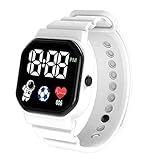 Maxtonser LED-Digitaluhr, Datum, Uhrzeit, batteriebetrieben, wasserdichte Armbanduhr für Herren und...